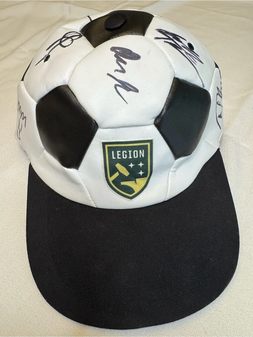 Birmingham Legion FC Team Signed Hat Soccer Ball Cap Phanuel Kavita Neco Brett